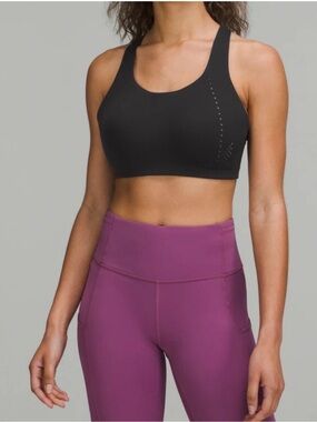 BNWT lululemon athletica Black Perforated Sports Bra 34DD